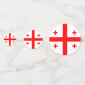 Georgienflagge Konfetti (Rückseiten)