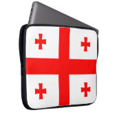 Georgienflagge Laptopschutzhülle (Vorne Rechts)