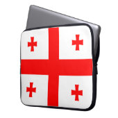 Georgienflagge Laptopschutzhülle (Vorderseite Links)