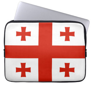 Georgienflagge Laptopschutzhülle