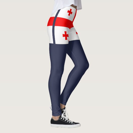 Georgienflagge Leggings (Rechts)