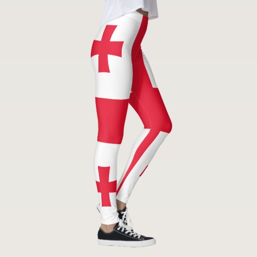 Georgienflagge Leggings (Rechts)