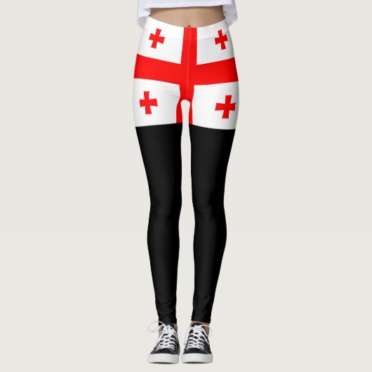 Georgienflagge Leggings (Vorderseite)
