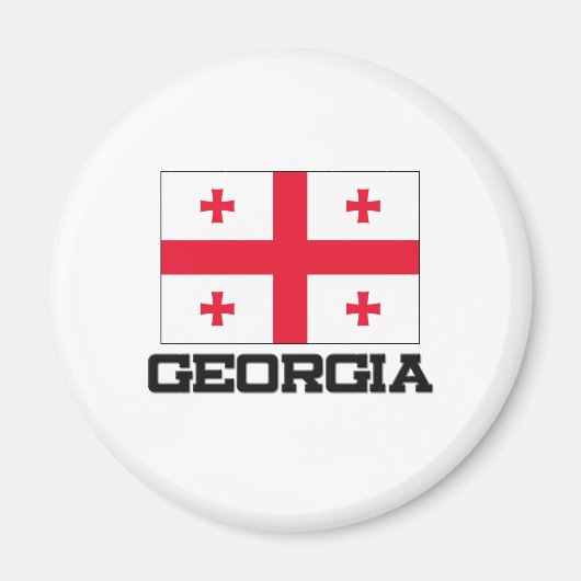 Georgienflagge Magnet (Vorne)