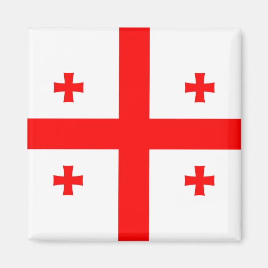 Georgienflagge Magnet (Vorne)