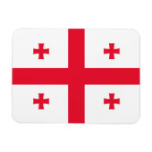 Georgienflagge Magnet (Horizontal)