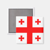 Georgienflagge Magnet (Vorderseite/Rückseite)