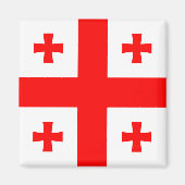 Georgienflagge Magnet (Vorne)