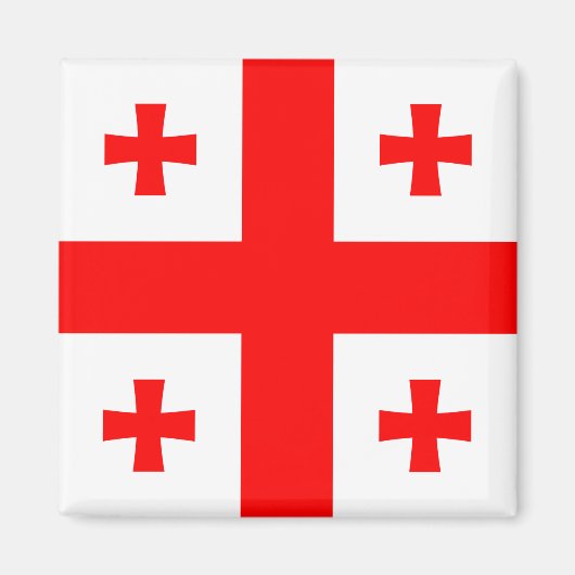 Georgienflagge Magnet (Vorne)