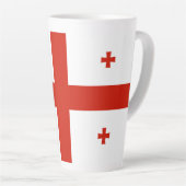 Georgienflagge Milchtasse (Rechte Ecke)