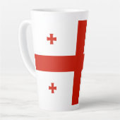 Georgienflagge Milchtasse (Linke Ecke)