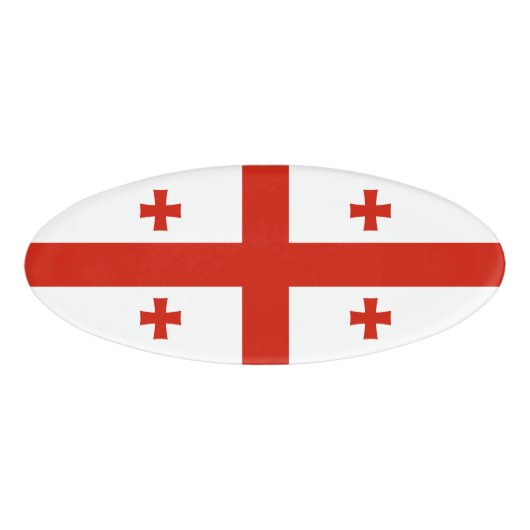 Georgienflagge Namenschild (Vorderseite)