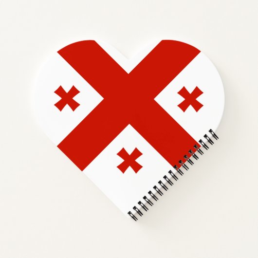 Georgienflagge Notizblock (Rückseite)