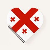 Georgienflagge Notizblock (Vorderseite)