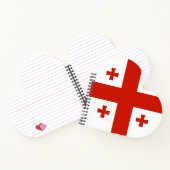 Georgienflagge Notizblock (Innenseite)