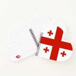 Georgienflagge Notizblock
