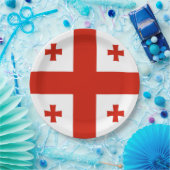 Georgienflagge Pappteller (Party)