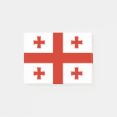 Georgienflagge Post-it Klebezettel (Vorderseite)