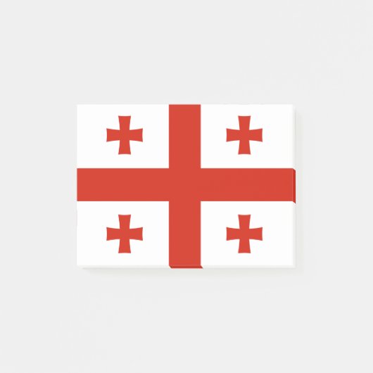 Georgienflagge Post-it Klebezettel (Vorderseite)