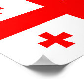 Georgienflagge Poster (Ecke)