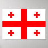 Georgienflagge Poster (Vorne)