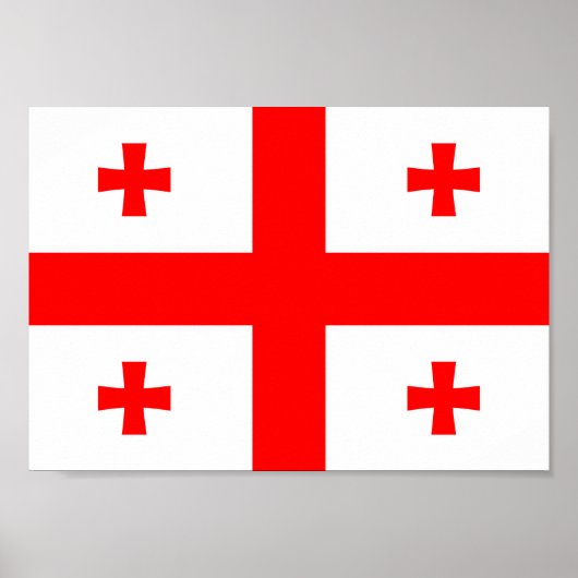 Georgienflagge Poster (Vorne)