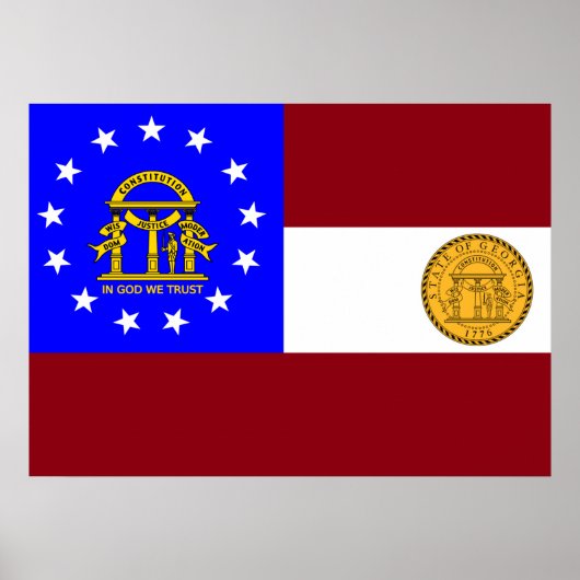 Georgienflagge Poster (Vorne)