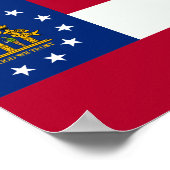 Georgienflagge Poster (Ecke)