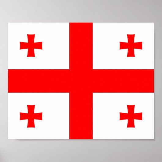 Georgienflagge Poster (Vorne)