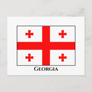 Georgienflagge Postkarte