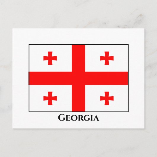 Georgienflagge Postkarte (Vorderseite)