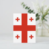 Georgienflagge Postkarte (Stehend Vorderseite)