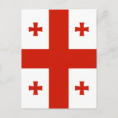 Georgienflagge Postkarte (Vorderseite)
