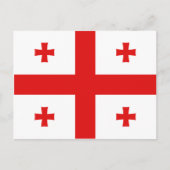 Georgienflagge Postkarte (Vorderseite)