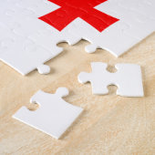 Georgienflagge Puzzle (Seite)