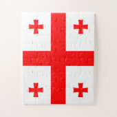 Georgienflagge Puzzle (Vertikal)