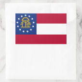 Georgienflagge Rechteckheber Rechteckiger Aufkleber (Tasche)