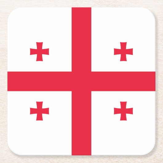 Georgienflagge Rechteckiger Pappuntersetzer (Vorderseite)