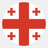 Georgienflagge Runder Aufkleber (Vorderseite)