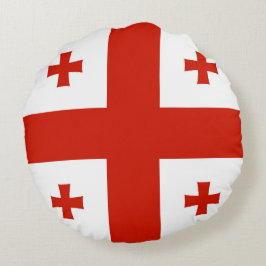 Georgienflagge Rundes Kissen