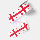 Georgienflagge Satinband (Rückseite)