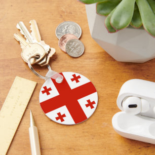 Georgienflagge Schlüsselanhänger