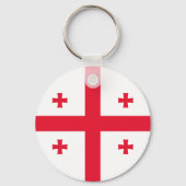 Georgienflagge Schlüsselanhänger (Vorderseite)