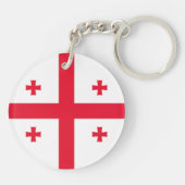Georgienflagge Schlüsselanhänger (Rückseite)