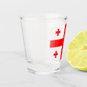 Georgienflagge Schnapsglas (Links)