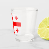 Georgienflagge Schnapsglas (Rechts)