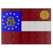 Georgienflagge Schneidebrett (Vorderseite)