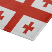 Georgienflagge Schneidebrett (Ecke)