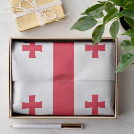 Georgienflagge Seidenpapier (Geschenk)