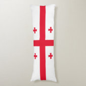 Georgienflagge Seitenschläferkissen (Vorderseite Vertikal)